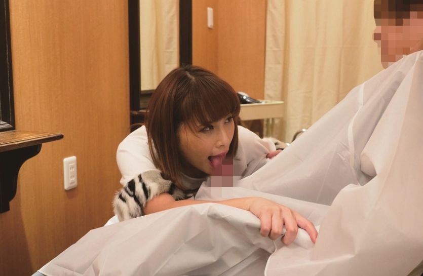 お店でこんなことして私って変態?…花咲いあん、エッチな痴女美容師